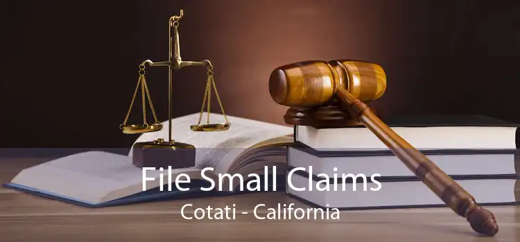 File Small Claims Cotati - California