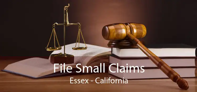 File Small Claims Essex - California