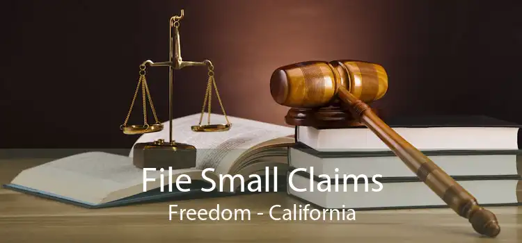 File Small Claims Freedom - California