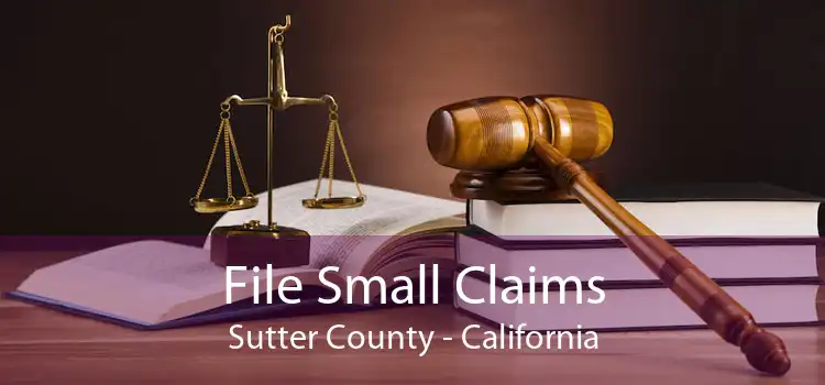 File Small Claims Sutter County - California