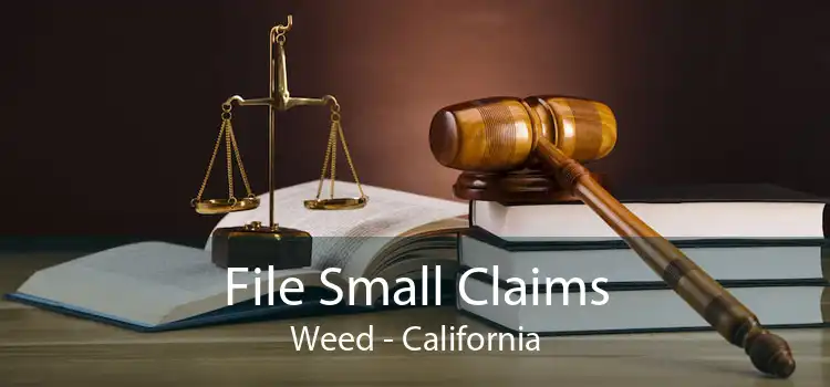 File Small Claims Weed - California