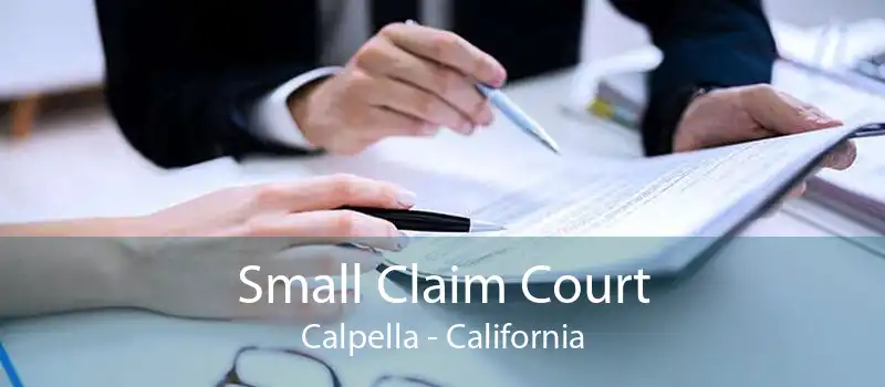 Small Claim Court Calpella - California