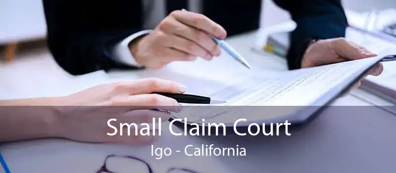 Small Claim Court Igo - California