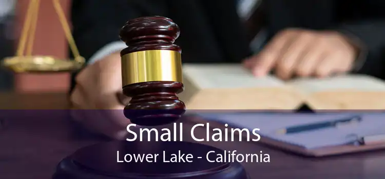 Small Claims Lower Lake - California