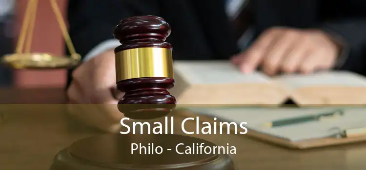 Small Claims Philo - California