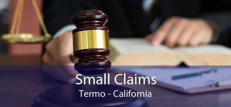 Small Claims Termo - California