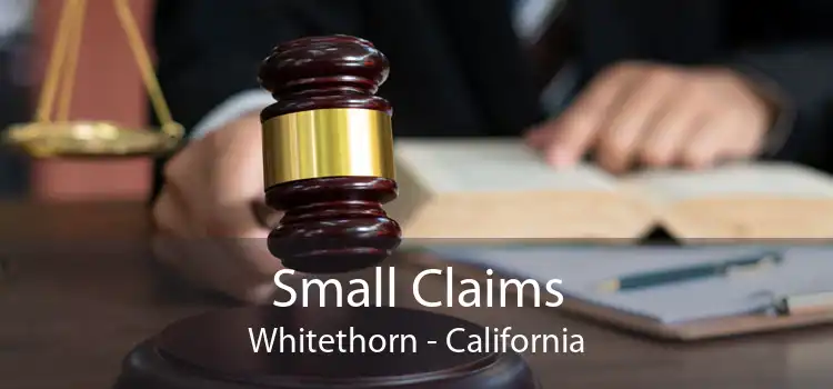 Small Claims Whitethorn - California